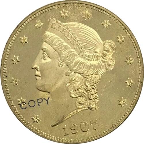 1907 United States 20 Dollars gold coin Brass Collectibles Copy Coin