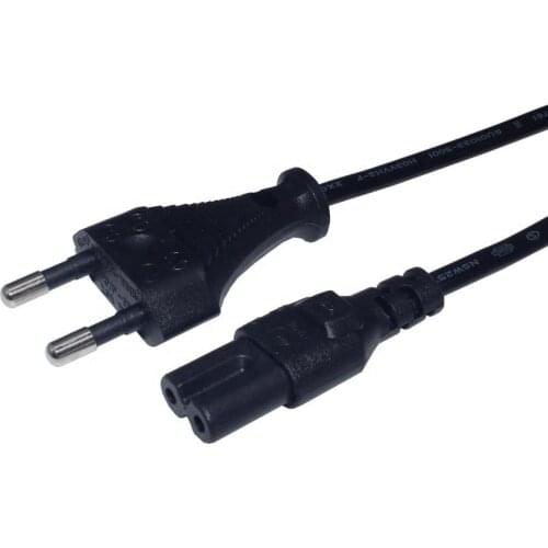 European standard EU 2Pin Power Cable plug to IEC320 C7 AC 10A/25A 250V Lead 3Pin cable power extension cord