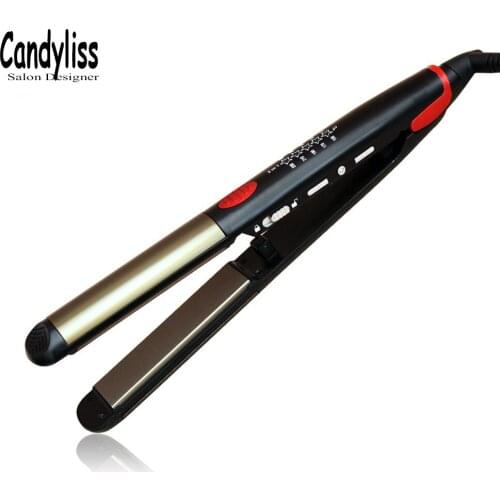 2 in 1 Ceramic Hair Straightening Iron Flat Iron LED Hair Tools Professional Curling Hair Straightener Curler Electric Irons