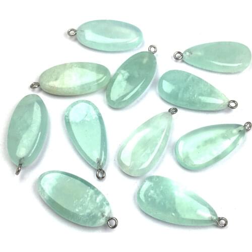 2020 Natural Stone Pendant & Necklace Agates Elliptical Shape Pendants Charms for Jewelry Making DIY Necklaces 20-45mm