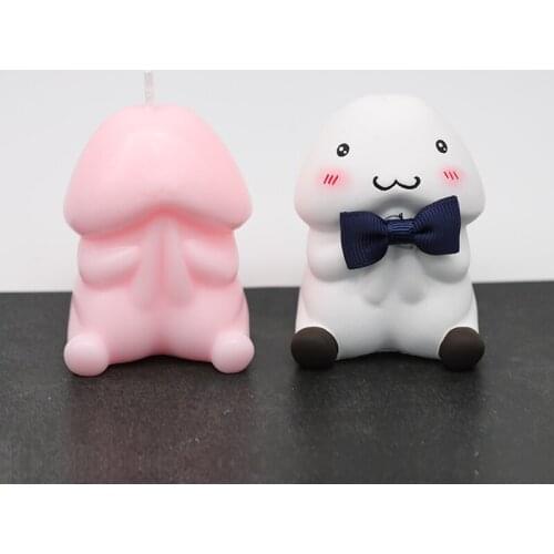 3D Cute Penis Silicone Material Handmade Candle Mold DIY Funny Sex Pendant Making Supplies mold Home Decoration Art Tools
