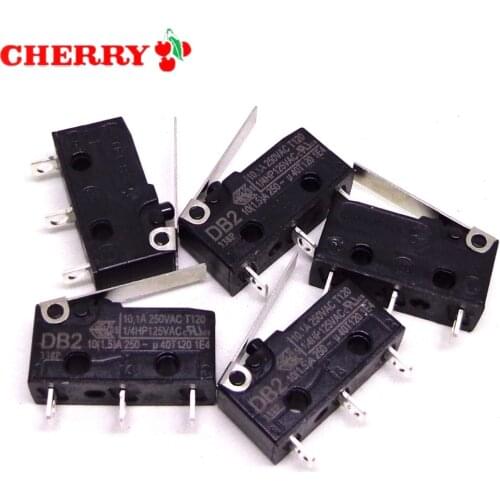 5PCS CHERRY ZF micro switch DB2 DB2C-A1AA -A1LA -A1RB DC2 DC2C-A1AA -A1LA -A1RB -A1LC 10A 250V NEW and ORIGINAL