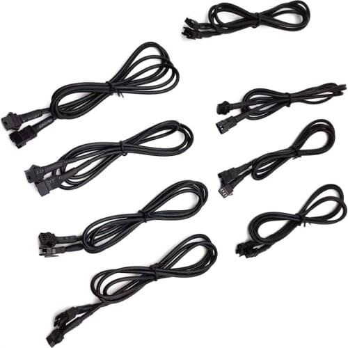 8pcs/lot 4Pin 120cm Extension Wire Cord Cable Connector For RGB LED Rock Light Strip