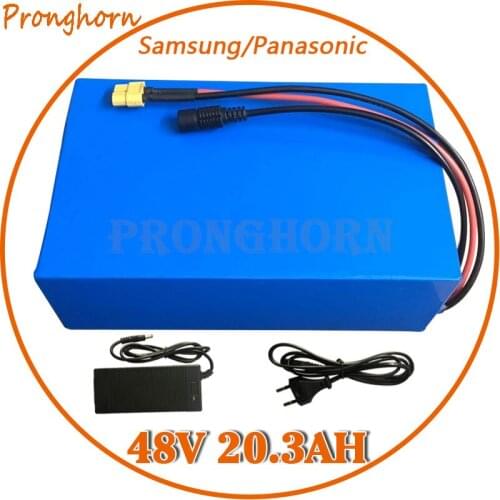 48V 1500W 2000W E-Bike Battery Pack 48V 20AH Lithium Scooter Battery for Panasonic/Samsung Cell With 50A BMS 5A Charger Free Tax