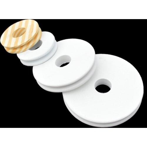 Fishing Line Winding Board 5pcs/lot Round White EVA Foam Winding Board Fishing Line Accessories Tackle 3 Sizes