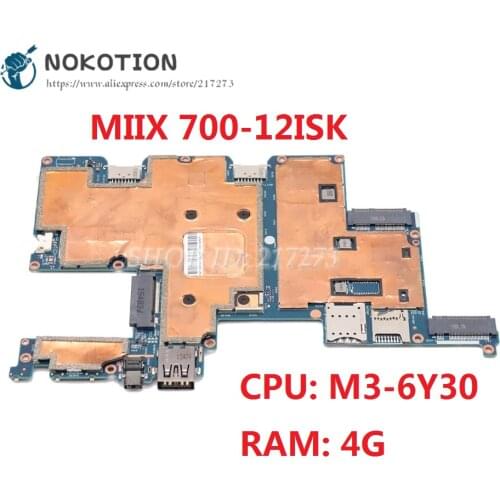 NOKOTION For Lenovo MIIX700 700-12ISK Laptop Motherboard with Processor onboard 8GB CMX40 NM-A641 5B20K84212