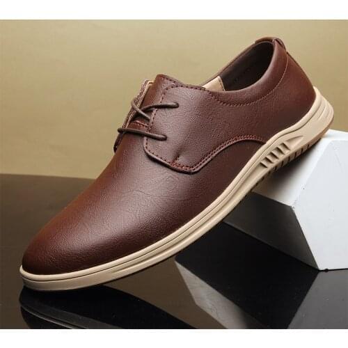 Spring Autumn Fashion Shoes Men Brand Design Lace-Up Mens Casual Shoes Man Popular Quality Office Leisure Footwear Men Oxfords