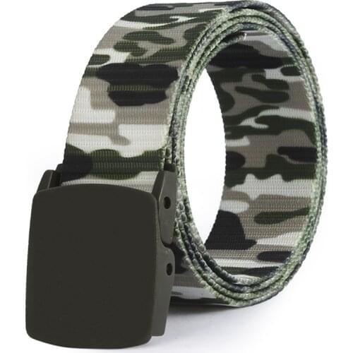 Mens Camouflage Belt Tactical Military Fashion Casual Camouflage Nylon Outdoor Police Training Hunting Combat Belt For women