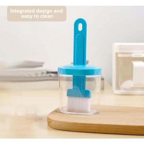 Oil Bottle and Brush Set Heat-resistant Oil Brush Bottle Clear Container For Cooking BBQ Barbecue Brush Heat Resistant Meat Cake
