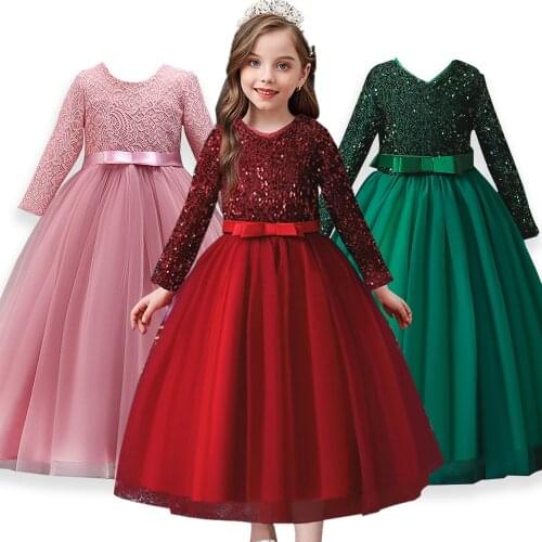 2021 Summer New Girls Dress Birthday Party Evening Dress Girl Princess Dresses 5-14 Years Teenage Clothing Baby Dress For Girls