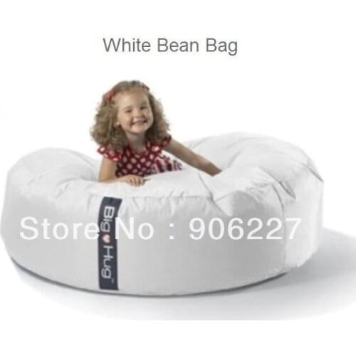 The original!! ISLAND shape white round bean bag cushion , lazy beanbag chair, Huddle bed - free shipping