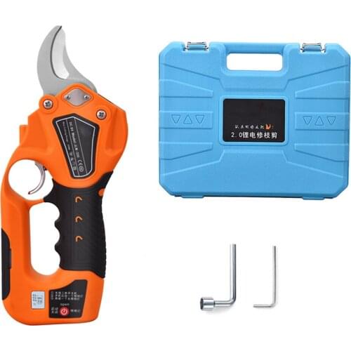 8v 20mm Rechargeable Fruit Tree Scissors Lithium Electric Pruning Garden Gardening Branches Scissors Tool Carbon Steel Blade