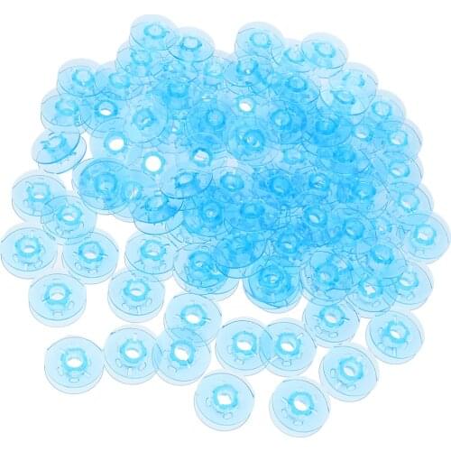 100Pcs Plastic Bobbin Spool for PFAFF Household Sewing Machine Accessories Plastic Sewing Machine Spare Parts
