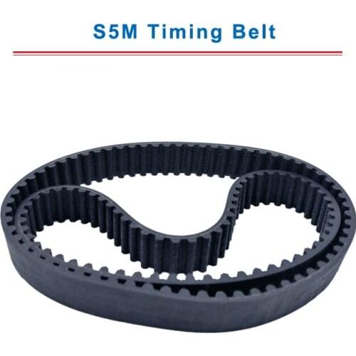 S5M Timing Belt with circular teeth 5M-700/710/725/730/740/750/770/775 belt width 15/20/25mm teeth pitch 5mm