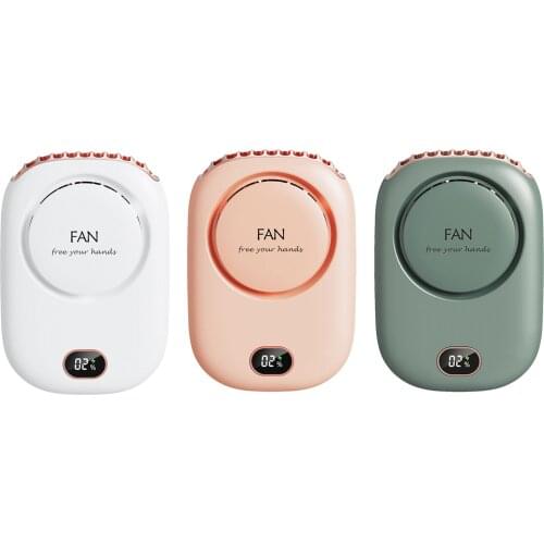 Hand Held Fan Hand-free Personal Fan Body Cooling Hands free Neck fan Wearable USB Rechargeable Fan Gifts