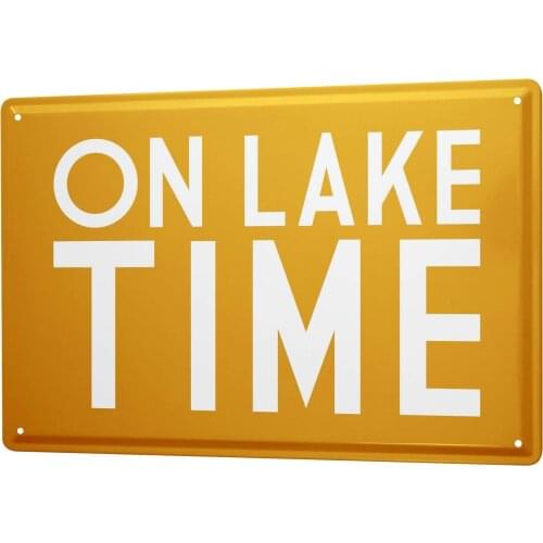 SINCE 2004 Tin Sign Metal Plate Decorative Sign Home Decor Plaques Fun Lake time