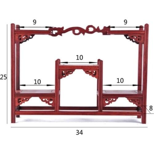 Red acid branch dragon pattern type ancient shelf, antique rack, multi treasure rack, shelf, handicraft, living room ornament ra