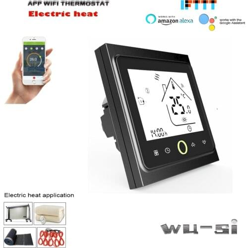 WIFI thermostat-for floor heating, electric heating film,95-240VAC 16A
