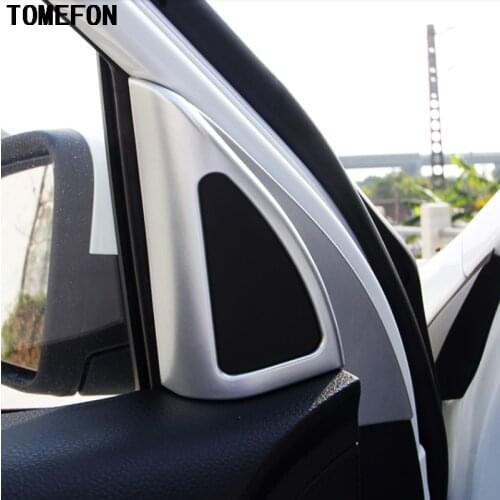 TOMEFON Interior Mouldings For Kia Rio 4 Door Speaker Car-Styling Products High Stereo Cover Car Decoration Accessory Part 2017