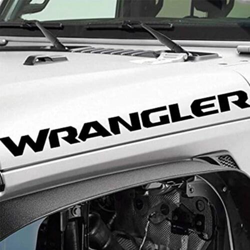 Vinyl Hood Decal Sticker Letters Compatible with for Jeep Wrangler Car Front Mask Creative Stickers Support Customization