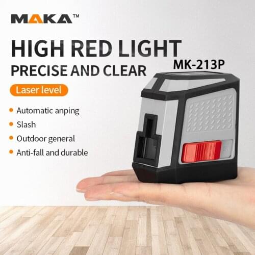 MAKA High Precision Self-leveling Measure Tool Cross Line Laser Level 2 Line Laser Level Outdoor Control