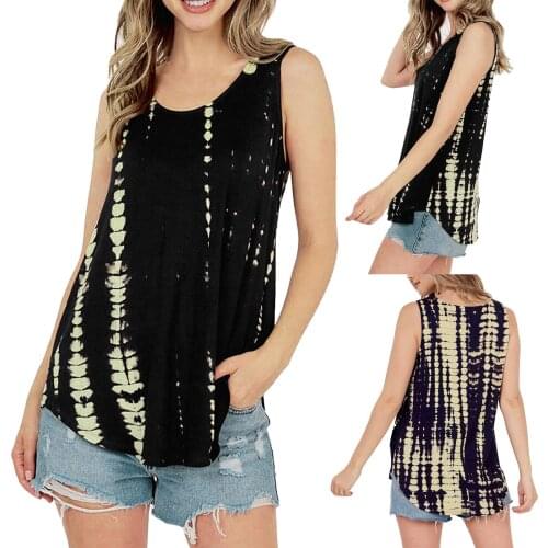 Women Casual All-match Non-mainstream Strange Printing Lovely Girls T-Shirt Women Round Neck Sleeveless Tank Tops Blouse Shirt