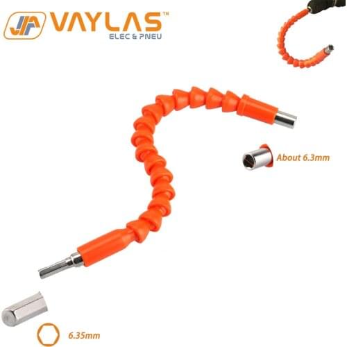 1/4" Hex Shank Connect Link 300mm Long Orange Flexible Shaft Bits Extention Screwdriver Bit Holder Electronics Drill