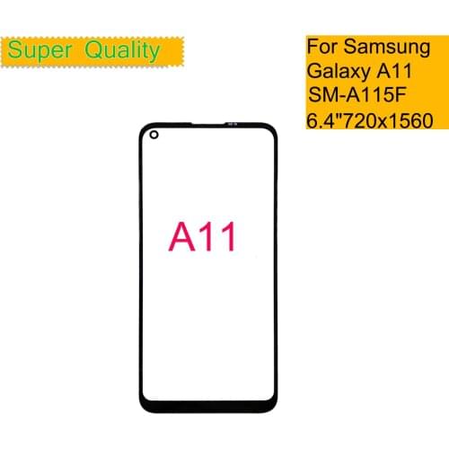 10Pcs/lot For Samsung Galaxy A11 Touch Screen Front Glass Panel LCD Outer Display Lens A11 A115 SM-A115F/DSN 2020 Front Glass