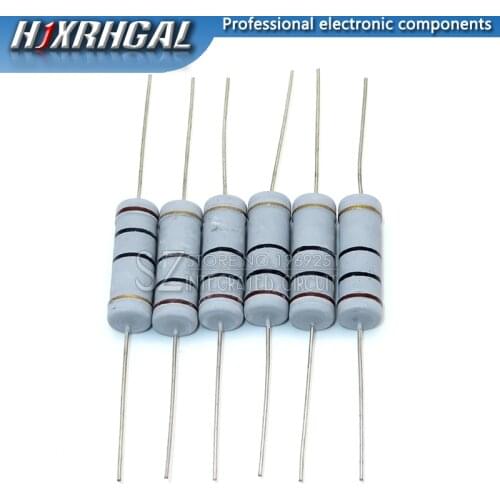 5PCS/LOT 5W Carbon Film resistor 5% 1R ~ 1M 2.2R 10R 22R 47R 100R 150R 470R 1K 4.7K 10K 47K 1 2.2 10 22 47 51 100 150 470 Ohm