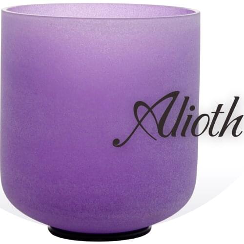 9 Inch Purple Color B Note Crystal Singing Bowl for Crown Chakra Balancing /Yoga/Meditation/Sound Therapy