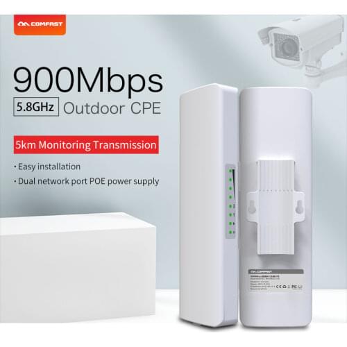 900Mbps Long Range High Power Wireless bridge WIFI CPE 5.8G WIFI Signal Booster Amplifier Repeater antenna ap routers CF-E313AC