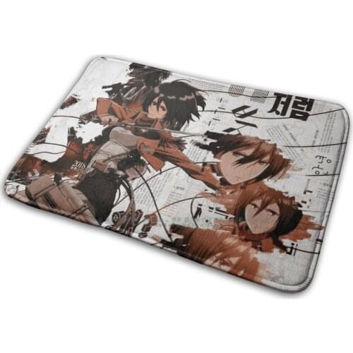 Ackerman , Attack On Titan Mat Rug Carpet Anti-Slip Bedroom Entrance Door Mat Attack On Titan Levi Akerman Shingeki No Kyojin