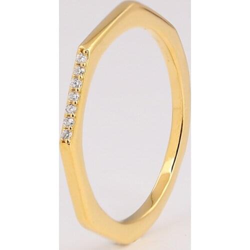 Authentic S925 Shine Multifaceted With Cystal Ring For Women Wedding Party fit Lady Fine Jewelry
