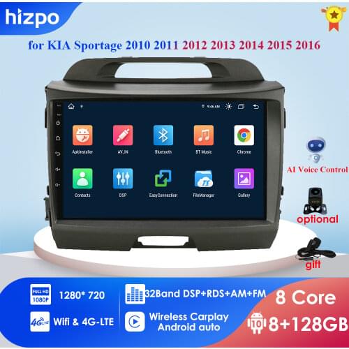 Car Android10 2 din car multimedia player car dvd for KIA sportage 2011 2012 2013 2014 2015 headunit gps navigation Radio stereo