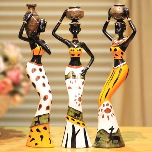 Home Furnishing decorative resin doll African decor decoration crafts new living room