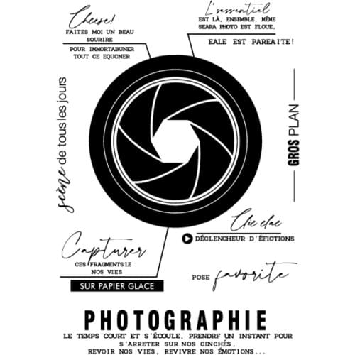 French Clear Stamp for Scrapbooking Transparent Silicone Rubber DIY Photo Album Decor 1813