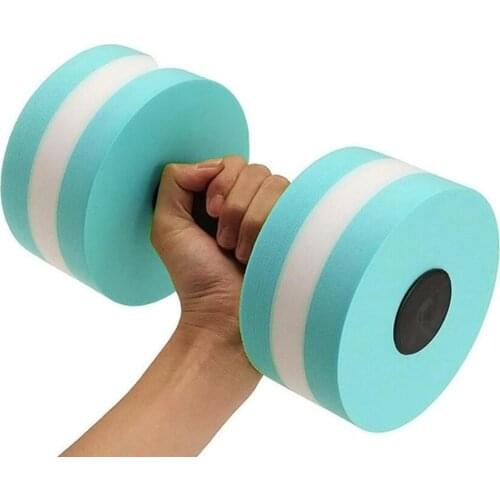 2pcs Foam Water Floating Dumbbell for Swimming Pool Aquatic Water Exercise Fitness Aqua Dumbbells