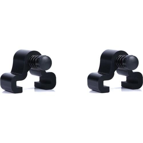 Gifsin Sliding Barn Door Hardware Kit Black Door Stoppers (One Pair)