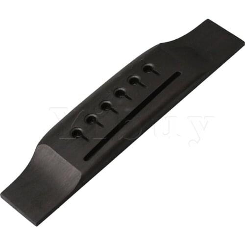 Yibuy Guitar Bridge Saddle Nut Guitar Replacement Parts Kit Set with Pins