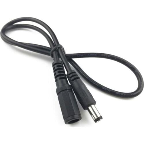 Female to Male 12V DC Power Cable Extension Cord Adapter Plug 5.5mm*2.1mm For CCTV Camera or LED Strip