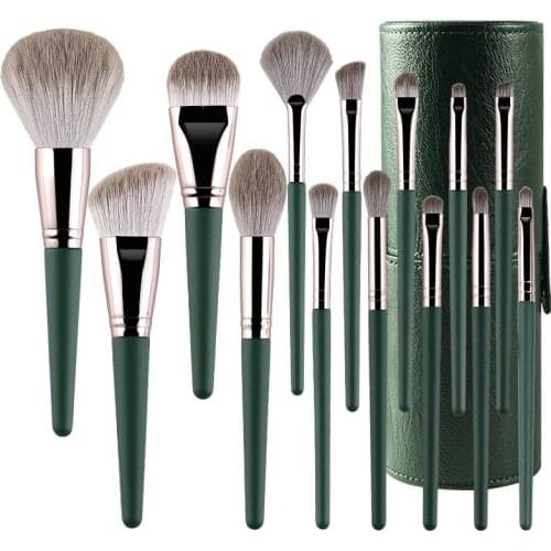 14pcs Makeup Brushes Set Foundation Powder Blush Eyeshadow Concealer Lip Eye Make Up Brush With Bag Cosmetics Beauty Tool