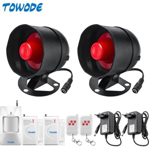 KERUI Upgraded Standalone Wireless Siren Horn Home Security Alarm System Kit With Motion Sensor More DIY 110db Burglar Alarm