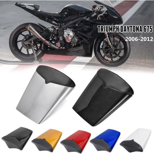 Motorcycle Passenger Rear Pillion Seat Cowl Cover Fairing For Triumph Daytona 675 2006 2007 2008 2009 2010 2011 2012 Carbon Red