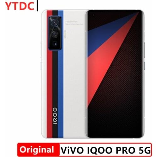 Original vivo iQOO 5 Pro Phone Snapdragon 865 5G Cell Phone 120W Dash Charging 120Hz Screen Refresh Rate KPL Android Cellphone