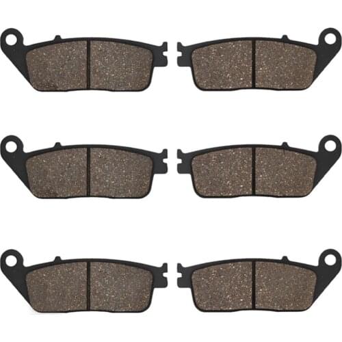 Cyleto Motorcycle Front and Rear Brake Pads for HONDA GL 1500 Valkyrie 1500 1997-1999 GL1500 Tourer 1500 2000 2001 2002 2003