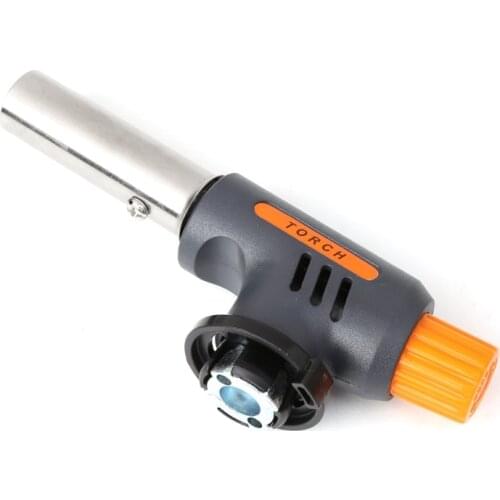 Portable Camping Welding Gas Torch Flame Flamethrower Butane Burner Wind Proof P31A