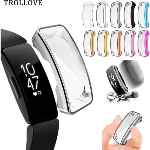Slim TPU Watch Cover For Fitbit Inspire HR Case Screen Protector Soft Clear Case for Fitbit Inspire Smart Watch Band Accessories