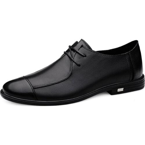Luxury Business Oxford Leather Shoes Men Breathable Evening Dress Formal Shoes Male Office Wedding Flats Footwear Mocassin Homme