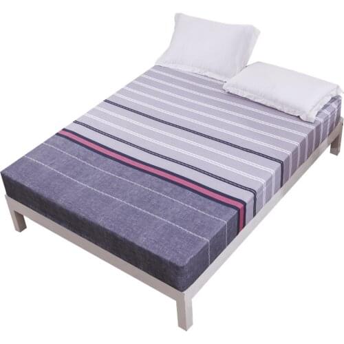 ROMANZO 1PCS Waterproof bed sheet feather leaf starry sky printing dustproof bed cover mattress cover double queen bed sheet