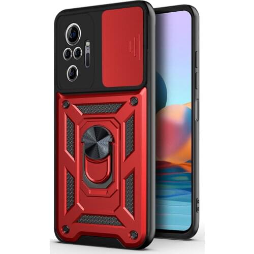 Camera protection case for Xiaomi Redmi Note 10 Pro case redmi note 10 Armor Shockproof Hybrid Ring Back Cover Fundas note 10S